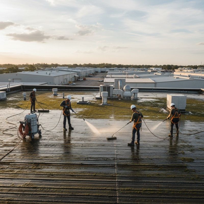Commercial Roof Cleaning