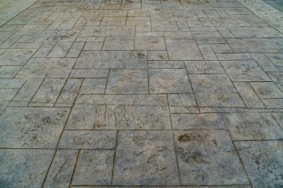 Commercial Stamped Concrete Installation
