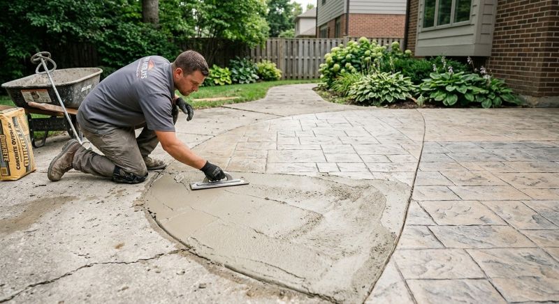 Commercial Stamped Concrete Repair