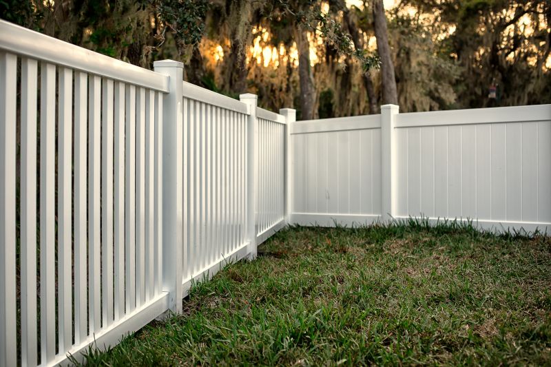 Commercial Vinyl Fence Installation