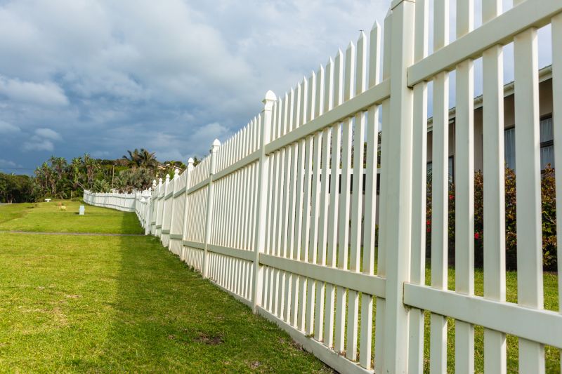 Commercial Vinyl Fence Installation
