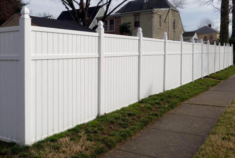 Commercial Vinyl Fence Installation