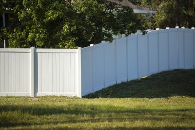 Commercial Vinyl Fence Installation