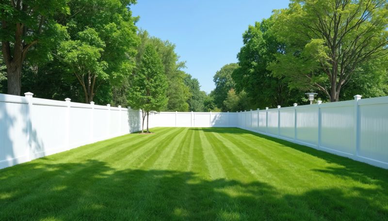 Commercial Vinyl Fence Installation