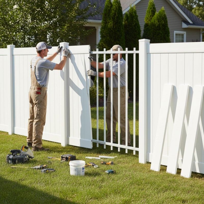 Commercial Vinyl Fence Repair