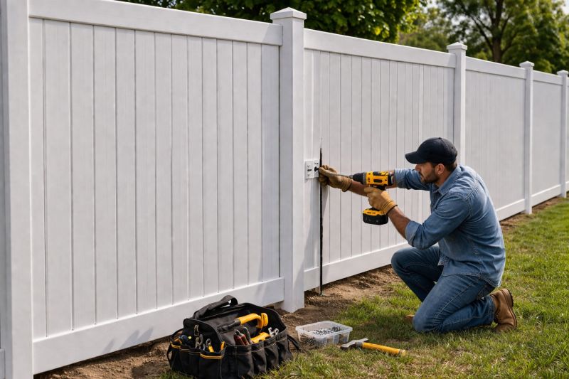 Commercial Vinyl Fence Repair