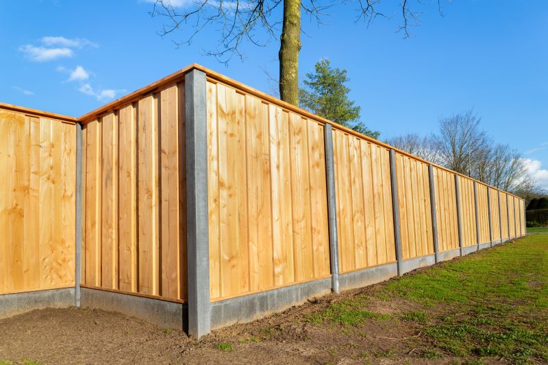 Commercial Wood Fence Installation