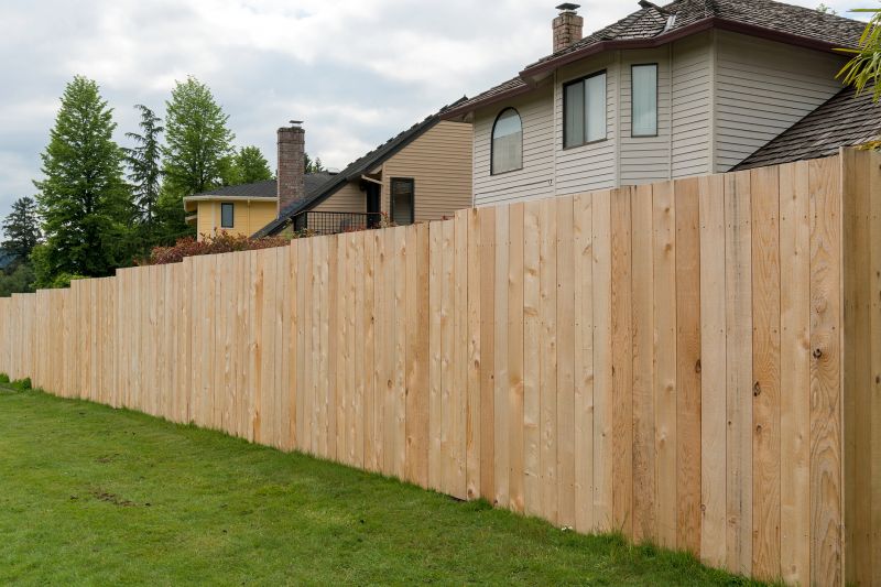 Commercial Wood Fence Installation
