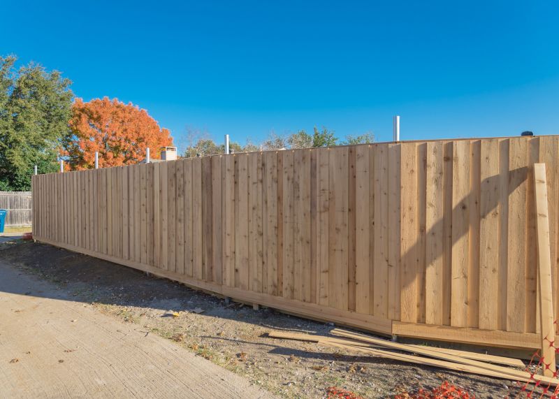 Commercial Wood Fence Installation