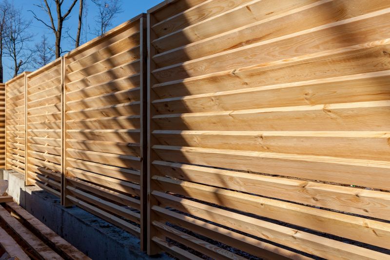 Commercial Wood Fence Installation
