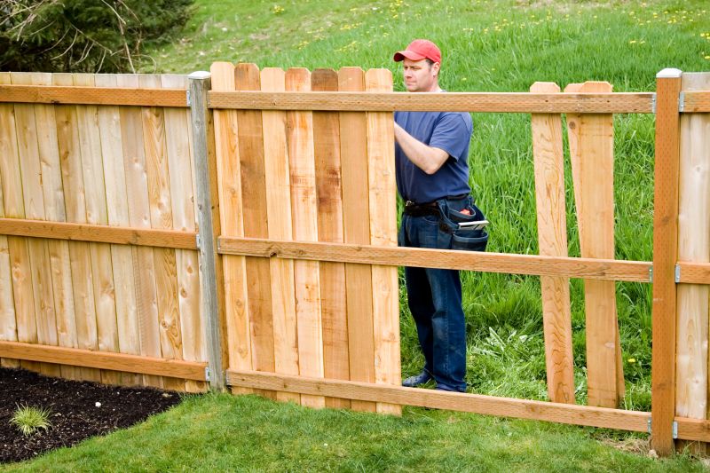 Commercial Wood Fence Repair