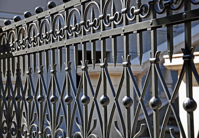 Commercial Wrought Iron Fence Installation