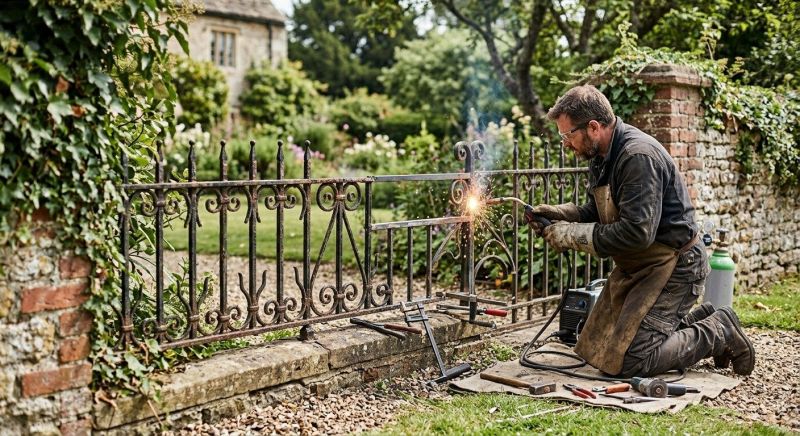 Commercial Wrought Iron Fence Repair