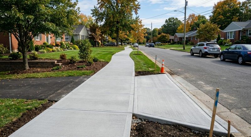 Concrete Sidewalks Installation