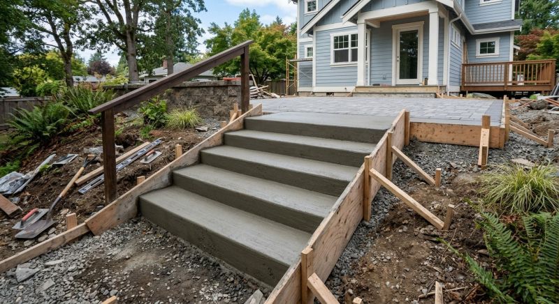 Concrete Steps Installation