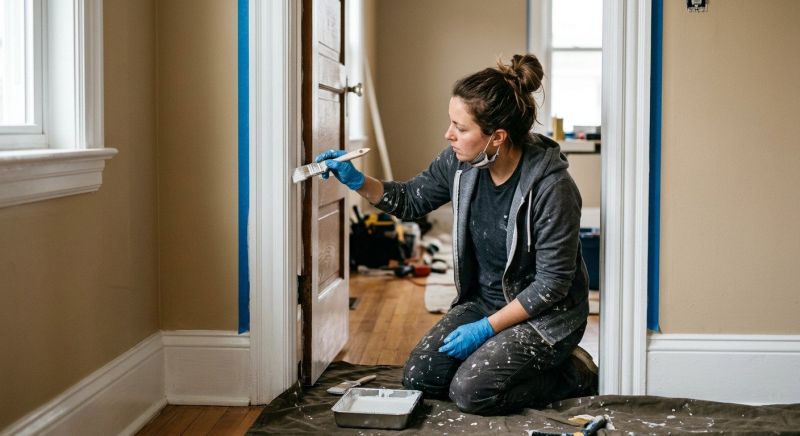 Exterior Door Painting
