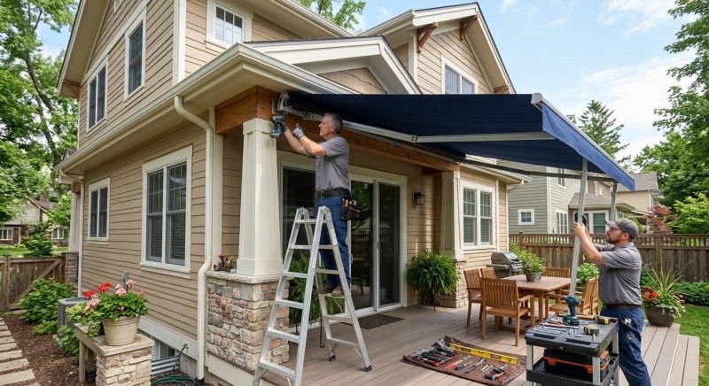 Fabric Awnings Installation