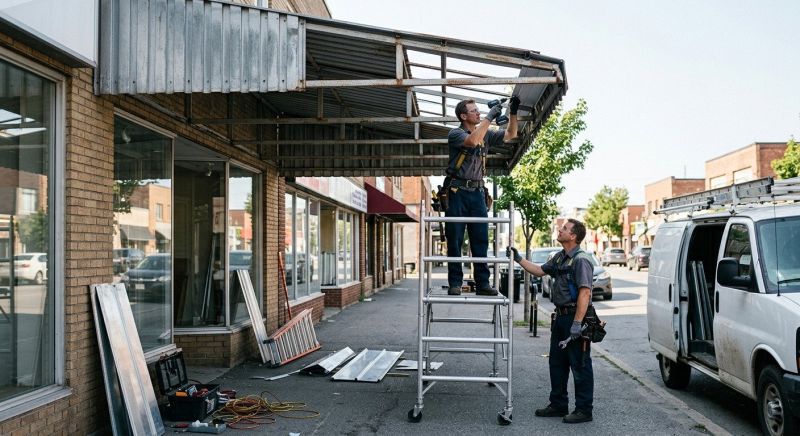 Metal Awning Repair