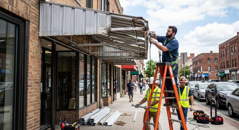 Metal Awning Repair