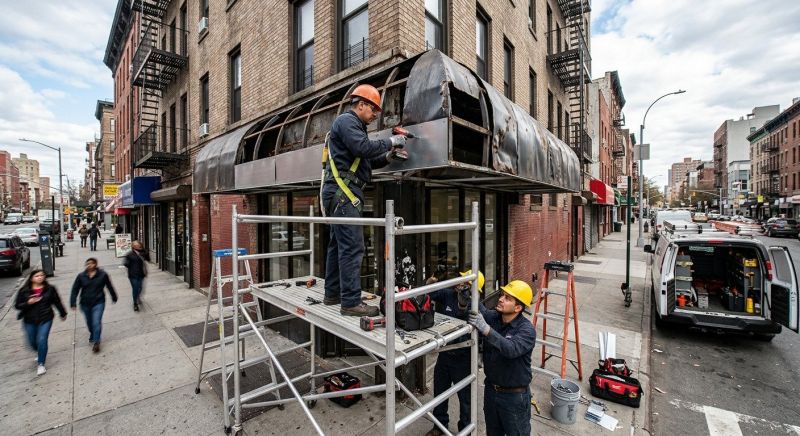Metal Awning Repair