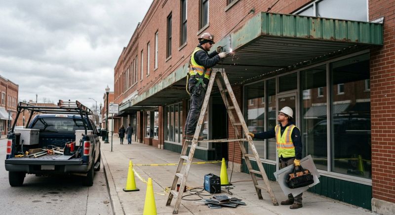 Metal Awning Repair