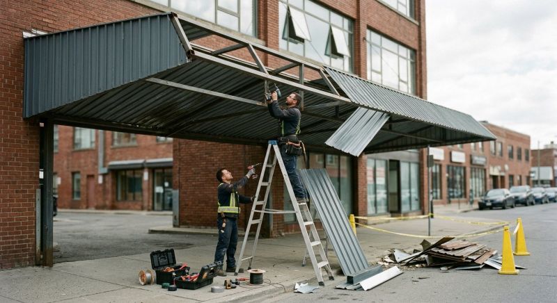 Metal Awning Repair