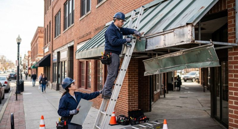 Metal Awning Repair