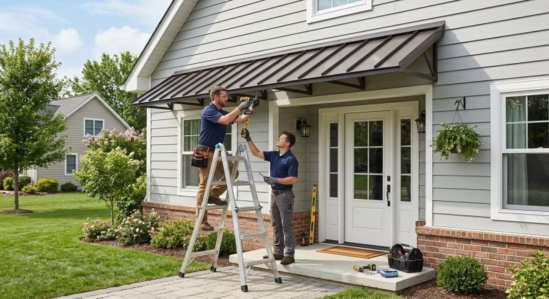 Metal Awnings Installation