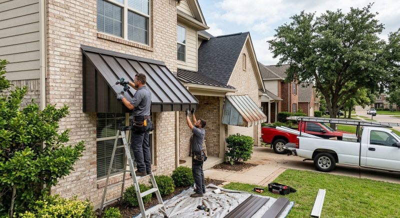 Metal Awnings Installation