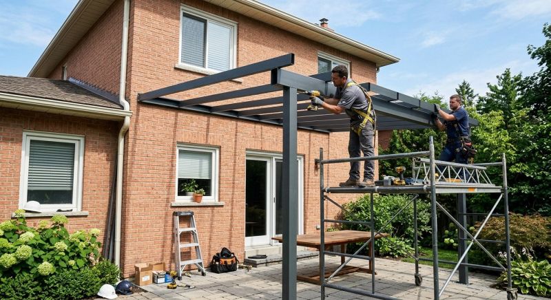 Metal Awnings Installation