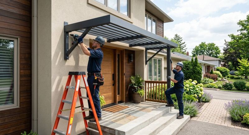Metal Awnings Installation
