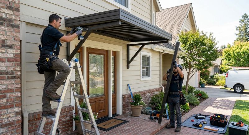 Metal Awnings Installation