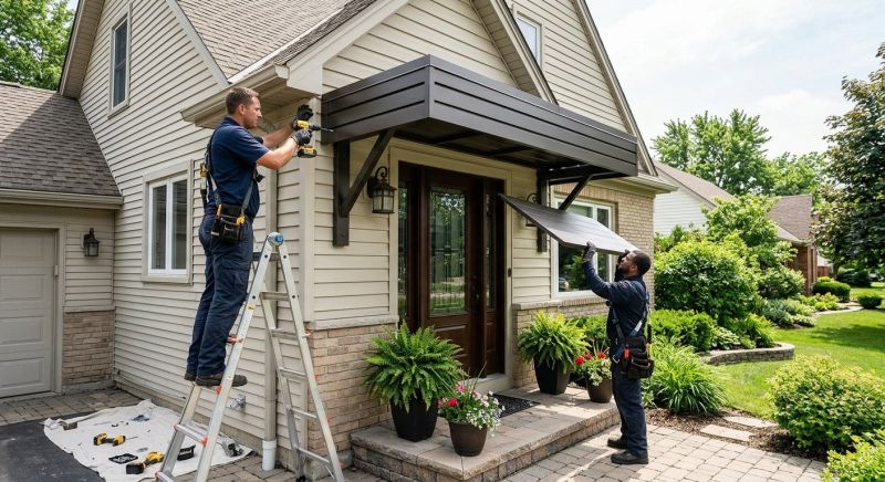 Metal Awnings Installation