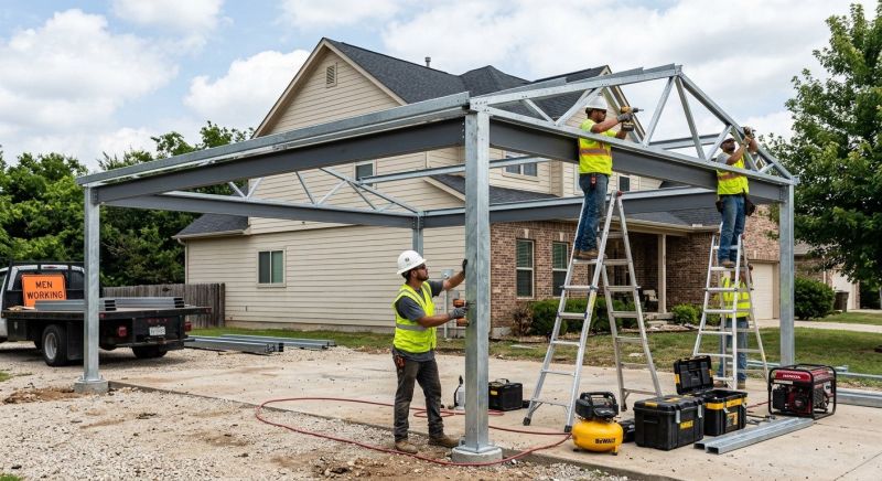 Metal Carport Installation