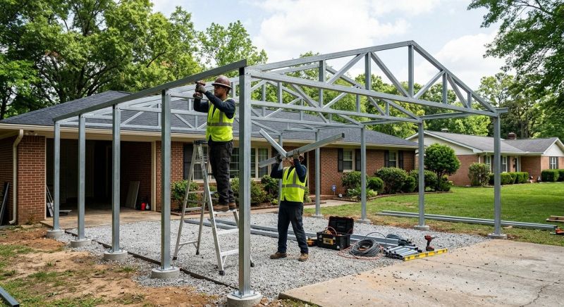 Metal Carport Installation