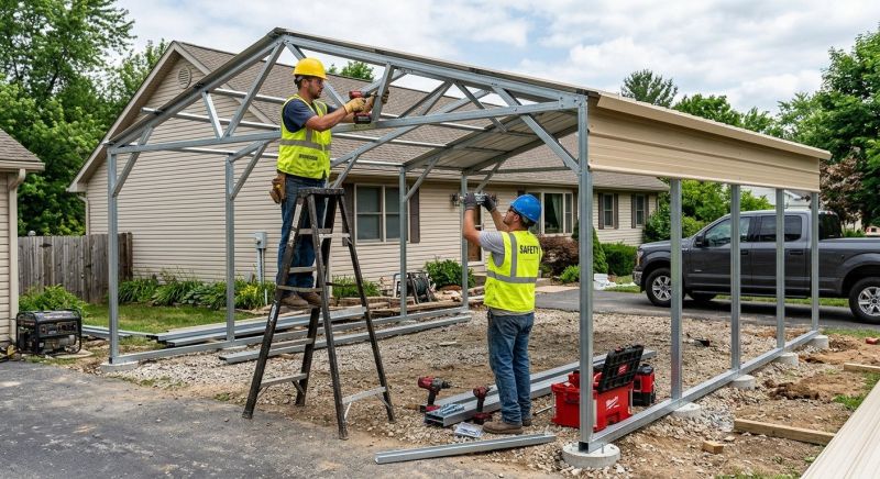 Metal Carport Installation