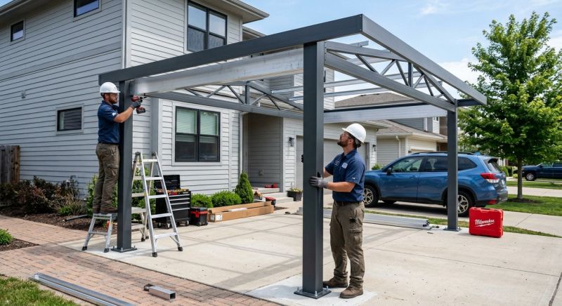 Metal Carport Installation