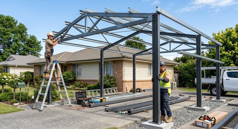 Metal Carport Installation