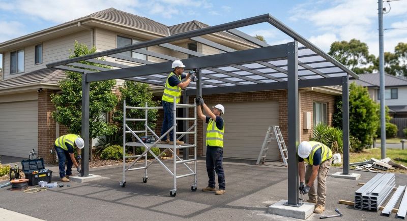 Metal Carport Installation