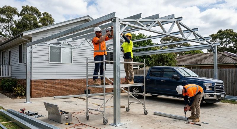 Metal Carport Installation