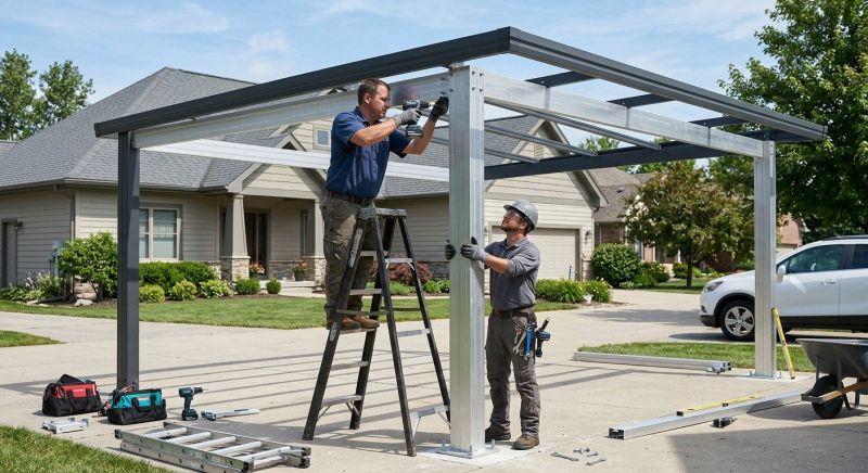 Metal Carport Installation