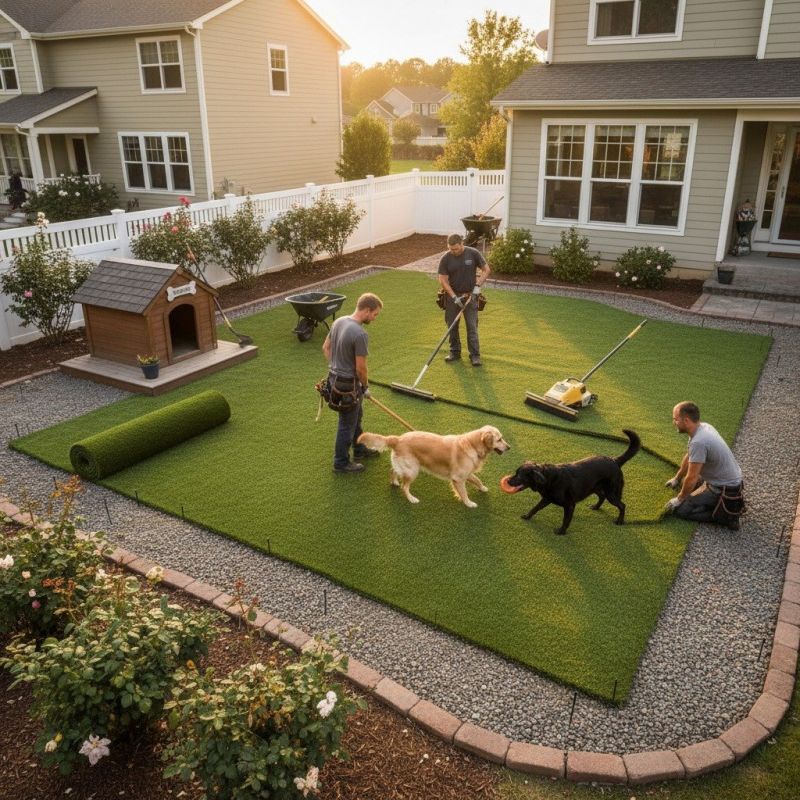 Pet Turf Installation