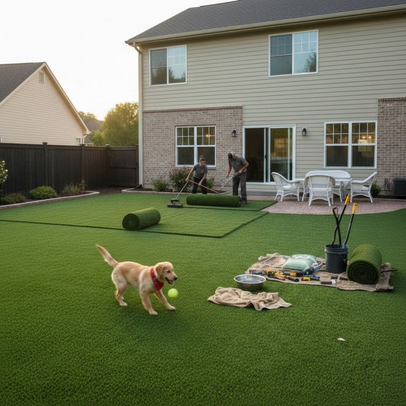 Pet Turf Installation