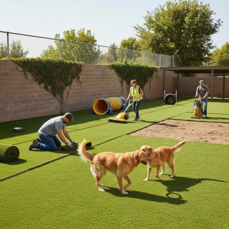 Pet Turf Installation