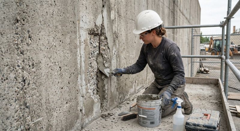 Poured Concrete Wall Repair