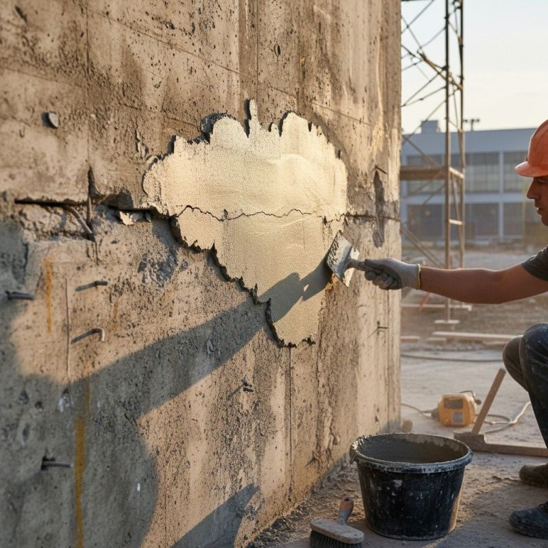 Poured Concrete Wall Repair