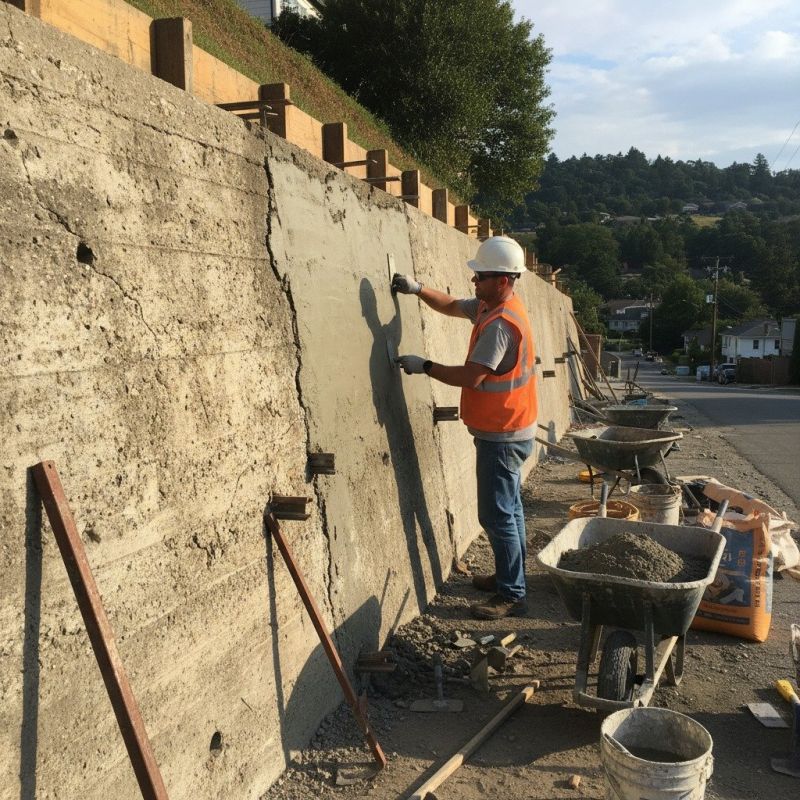 Poured Concrete Wall Repair
