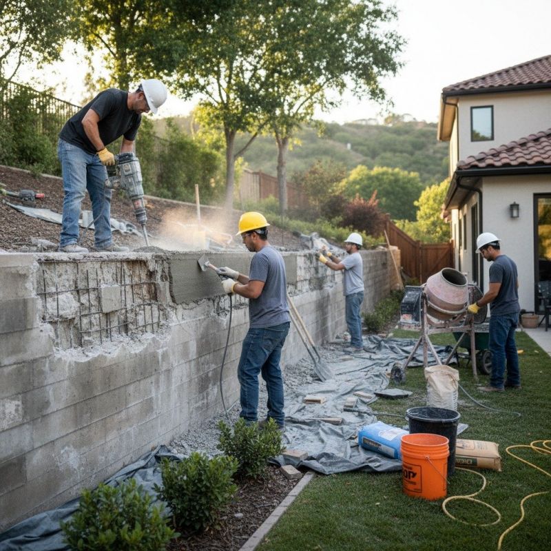 Poured Concrete Wall Repair