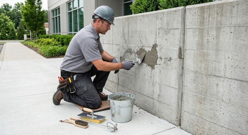 Poured Concrete Wall Repair