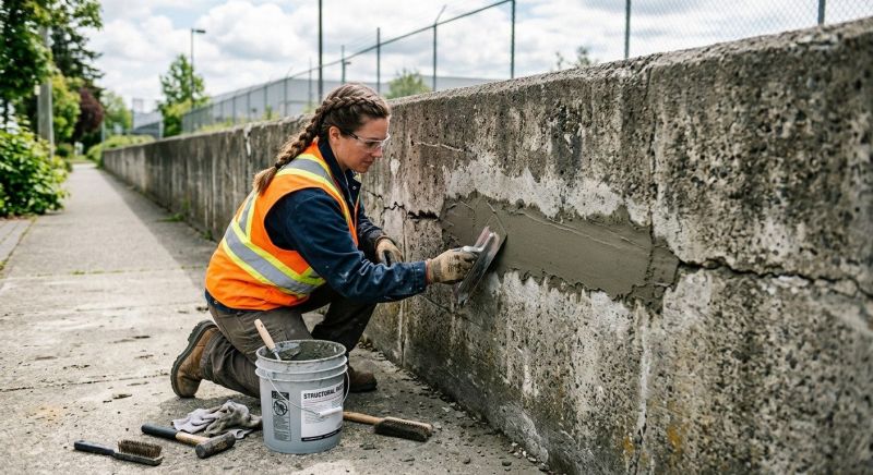 Poured Concrete Wall Repair